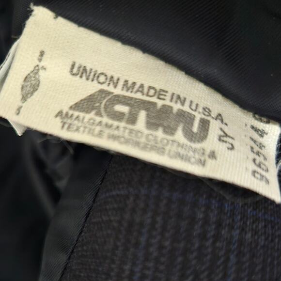 Hart Schaffner Marx Softly Tailored Blazer Dillards Wool Suit Jacket Size 41R - Picture 15 of 16